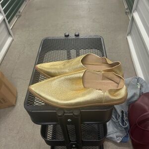 Gold Women's Flats